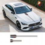 Car Accessories Hood Decals Stripe Vinyl Car Styling Head Sticker for Mercedes Benz AMG A C E G Concept Coupe CLS E53 Estate